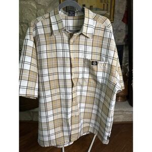 Lowrider‎ Mens Plaid Short Sleeve Button Up Shirt X-Large
